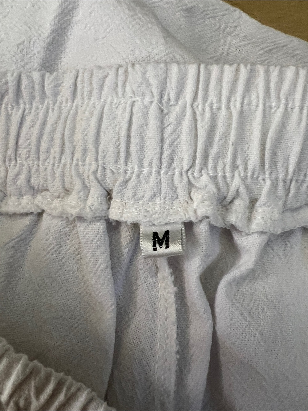 Women White Wide-Leg Drawstring Pants - Picture 10 of 12